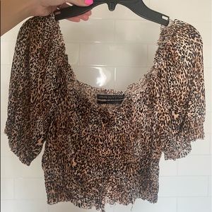 Urban outfitters cheetah print top!